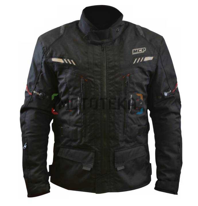 Мотокуртка MCP туристическая Traveller черно-красный 2XL